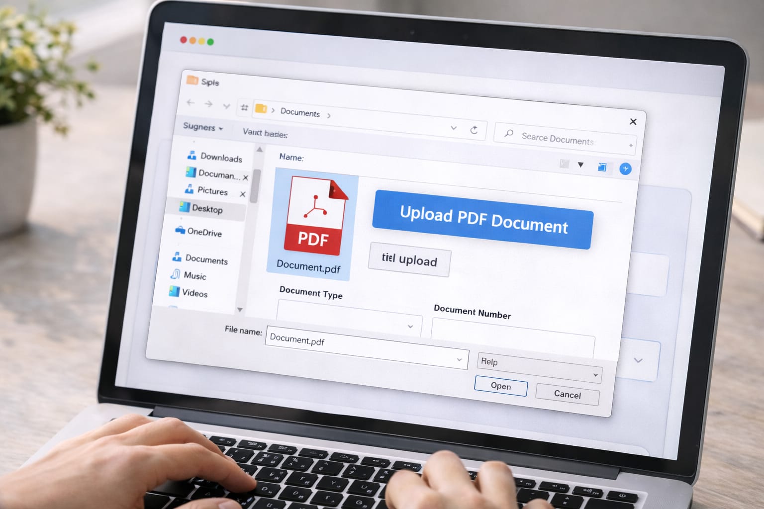 upload document pdf online forms